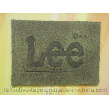 Branded Logo PU Leather Patch for Denim Jeans